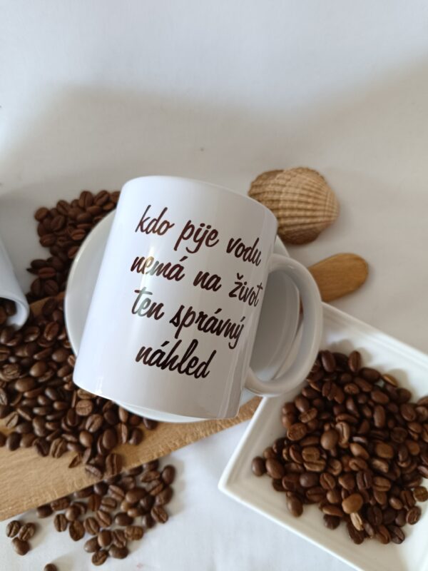 hrnek kdo pije vodu, nemá na život ten správný náhled