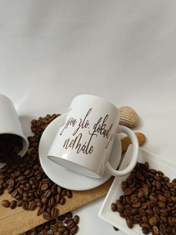 hrnek s potiskem - děti jsou zlo, dokud je nemáte