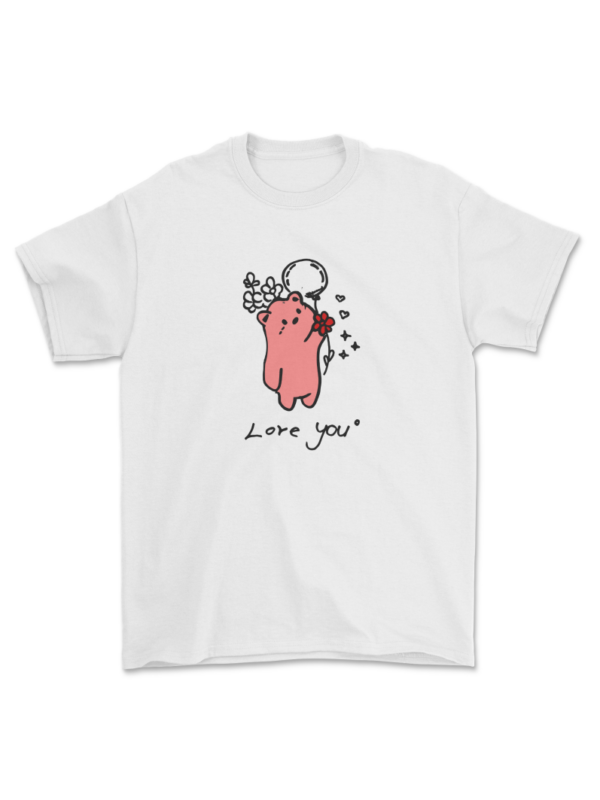 tričko s medvídkem love you malované