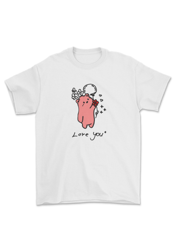 tričko s medvídkem love you malované